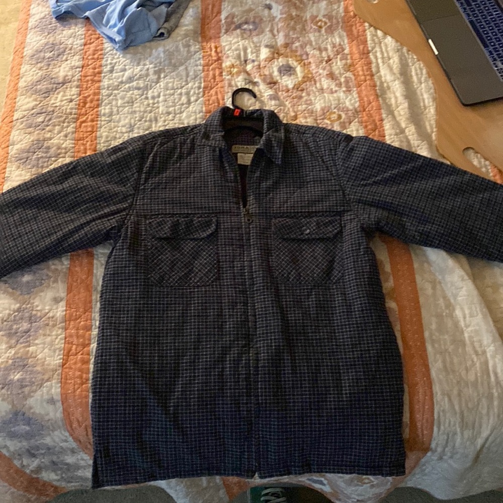 Jacket, Plaid, Blue